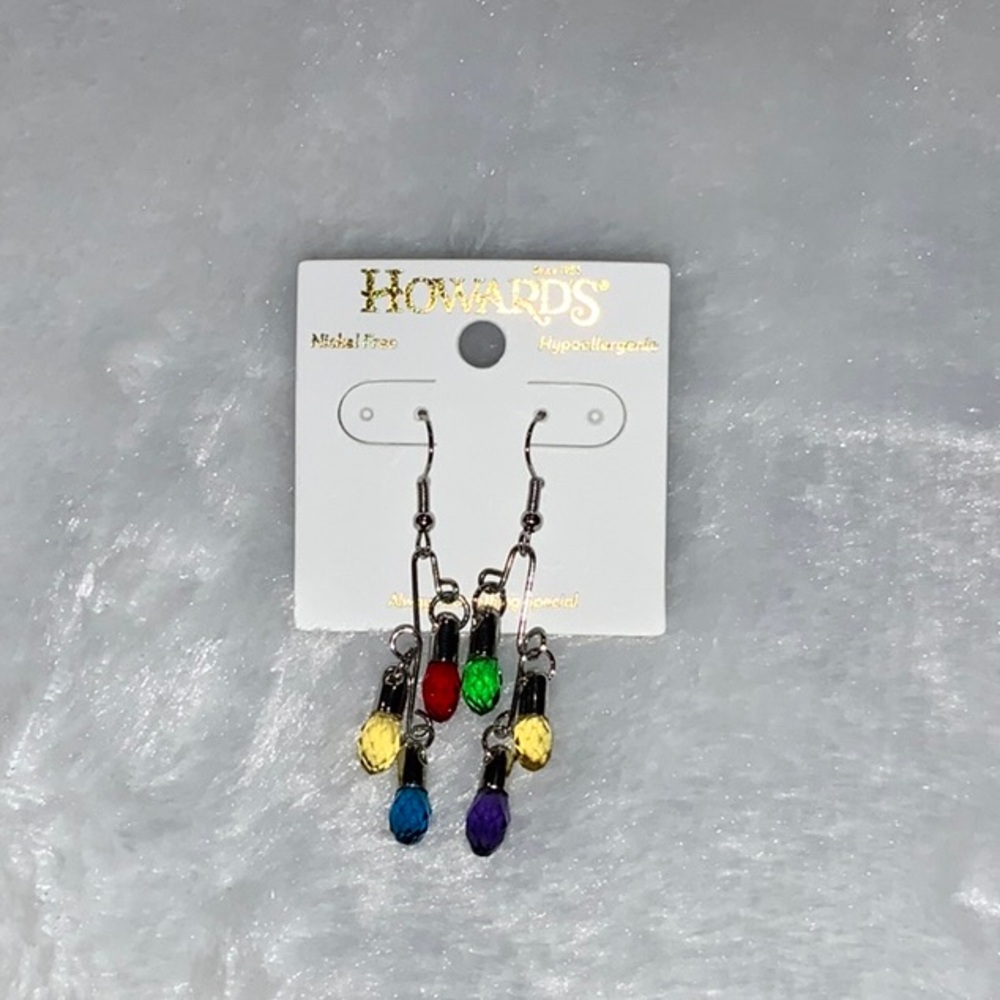 Howard’s earrings Christmas Lights